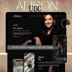 UGC WordPress Theme – Elementor Pro Content Creator & Influencer Website Template
