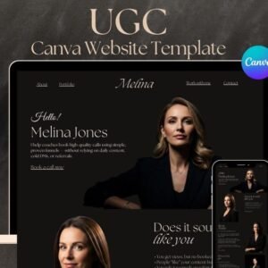 Melina Canva Website Template for Coaches – Coaching Landing Page