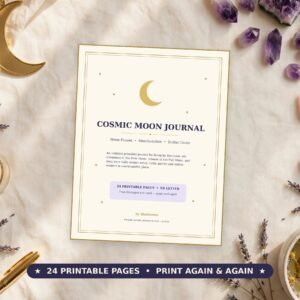 Cosmic Moon Journal – Printable Moon Phase Planner
